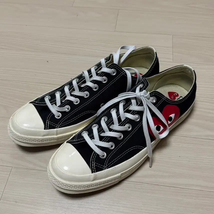 [BUNJANG] Converse x COMME des GARÇONS PLAY Chuck Taylor All-Star 70 Low Top Black / 컨버스 꼼데가르송 로우 블랙