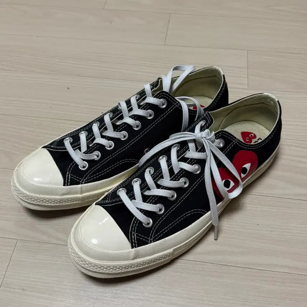[BUNJANG] Converse x COMME des GARÇONS PLAY Chuck Taylor All-Star 70 Low Top Black / 컨버스 꼼데가르송 로우 블랙