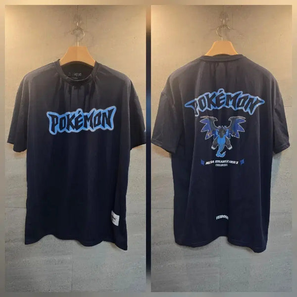 [BUNJANG] Pokemon Mega Charizard X T-Shirt / 포켓몬. 메가 리자몽 X 반팔티.