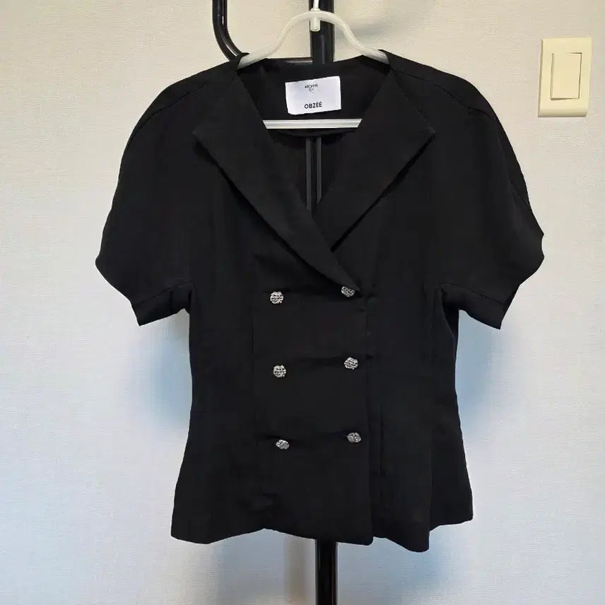 [BUNJANG] Objet Style Linen Blend Peplum Jacket / 오브제 스타일 린넨 블렌드 페플럼 재킷