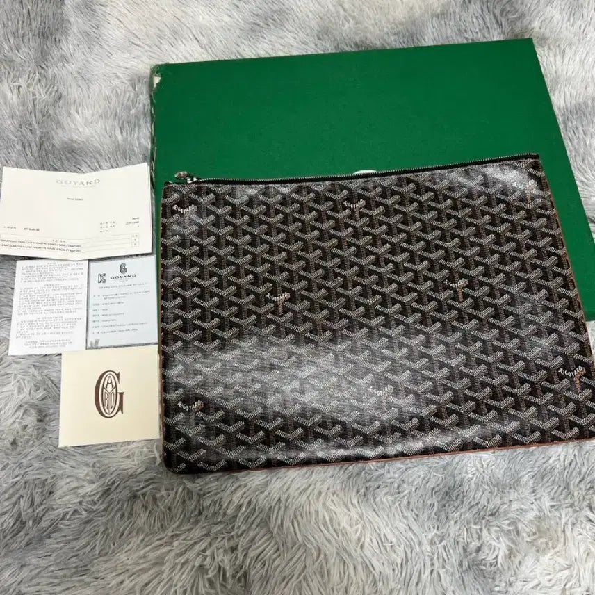 [BUNJANG] Goyard Clutch GM Black Tan / 고야드 클러치 GM