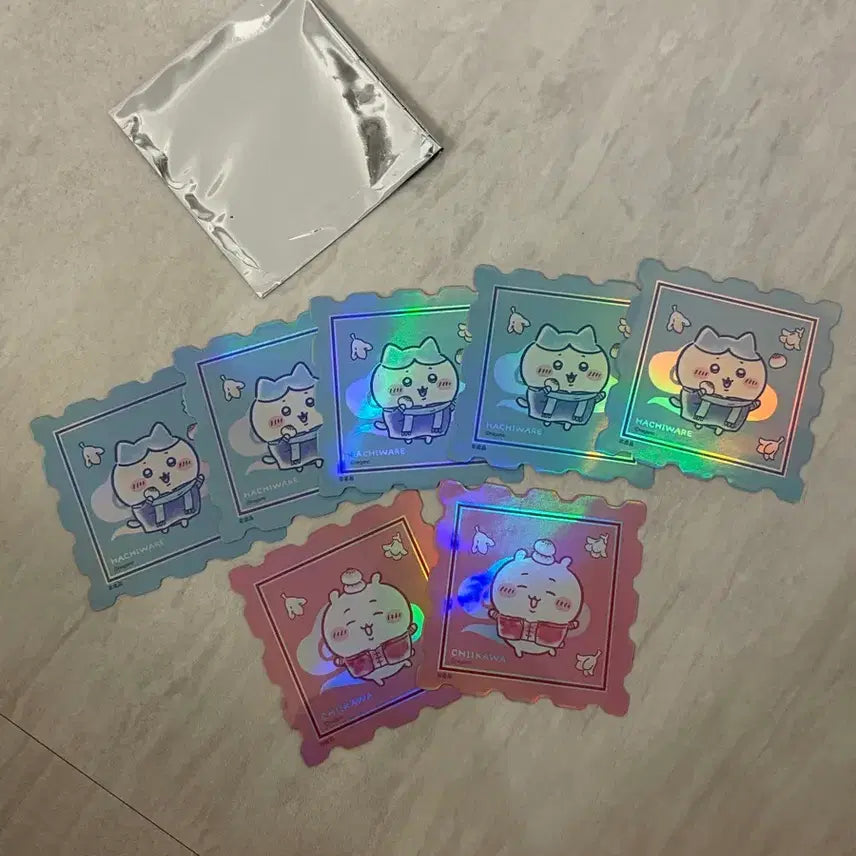 [BUNJANG] Chiikawa Shanghai Hologram Sticker Set / 치이카와 상하이 홀로그램 스티커
