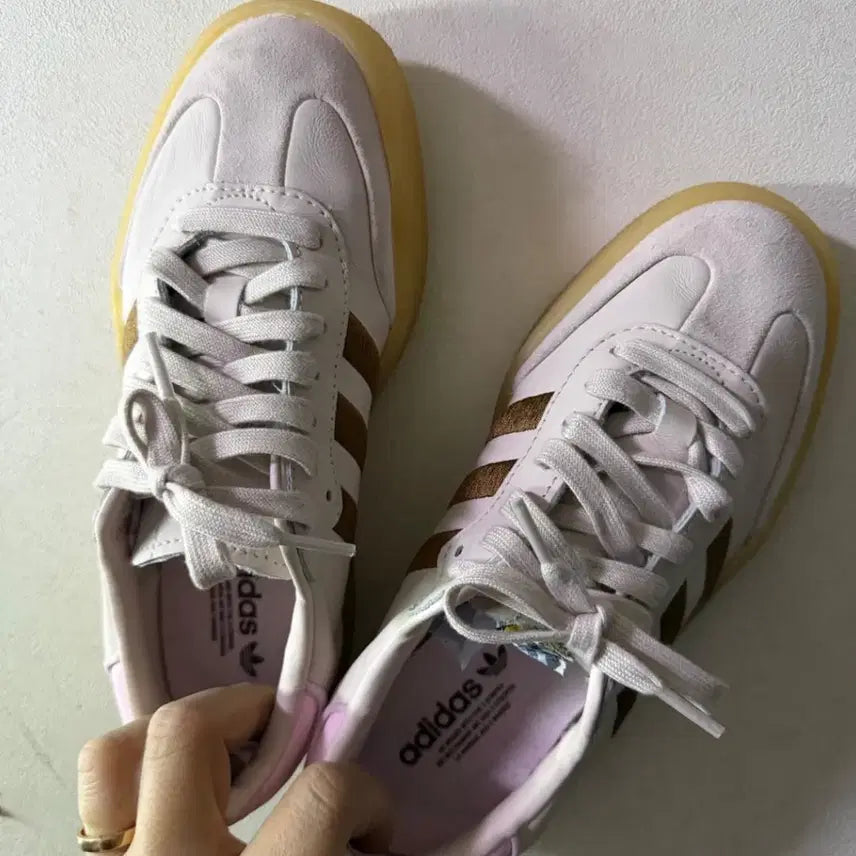 [BUNJANG] Adidas Samba Periwinkle/Brown/Pink Sneakers / 240 아디다스 삼바 퍼티 모브 브라운핑크