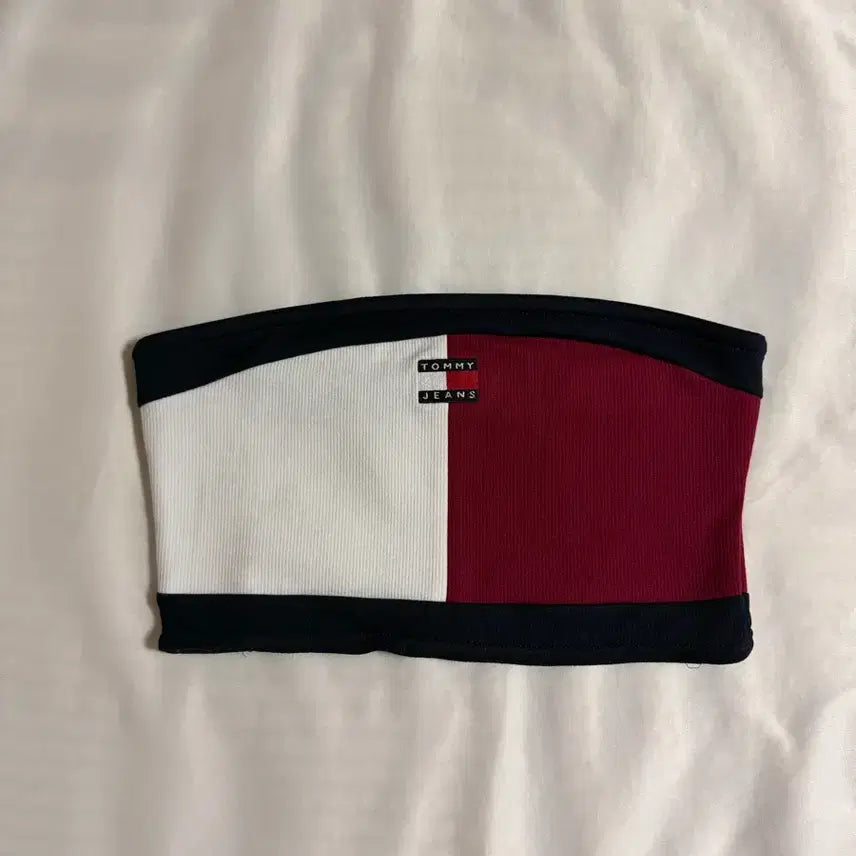 [BUNJANG] Tommy Hilfiger Flag Badge Tube Top Tank Top / 타미힐피거 타미진스 플래그 배지 튜브탑 탱크탑 나시 S