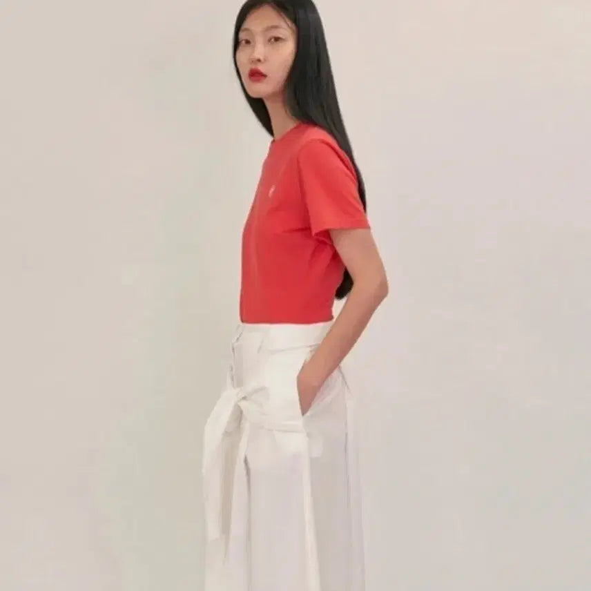 [BUNJANG] Recto Symbol Logo Bodysuit Cotton T-Shirt Red / recto 렉토 심볼 로고 바디수트 코튼티셔츠 red (새상품)