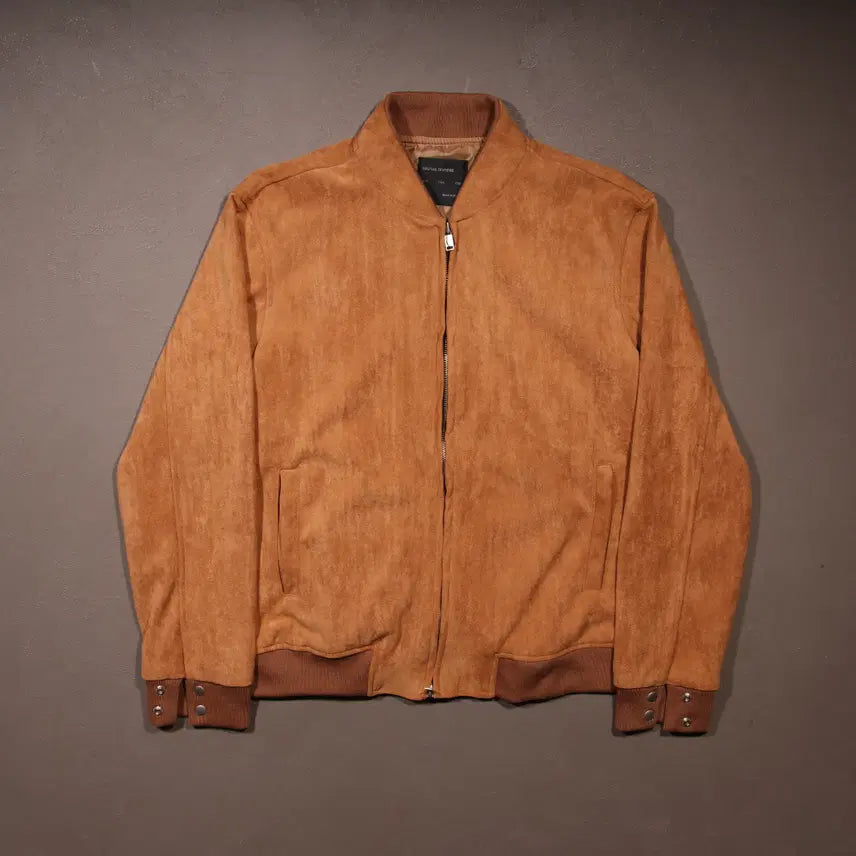 [BUNJANG] Vintage Suede Blouson Zip-Up Jacket / 빈티지 스웨이드 블루종 집업자켓 A420