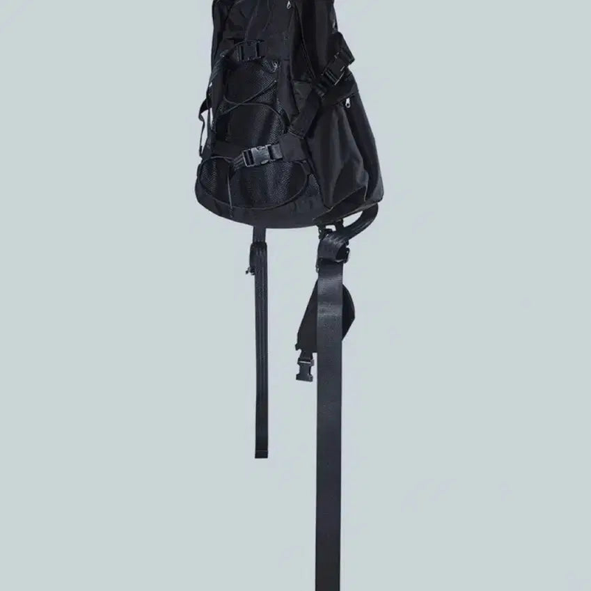 [BUNJANG] Lee Woo Gama Caras Double Track Bag Black / 이우가마카라스 더블 트랙백