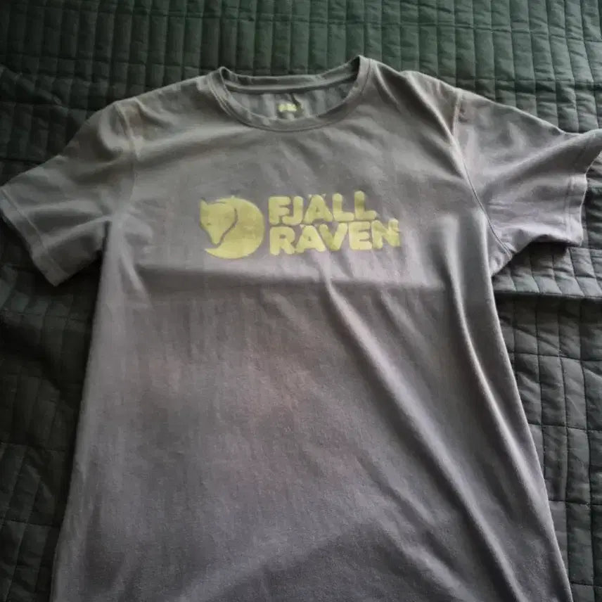 [BUNJANG] Fjällräven Short Sleeve T-Shirt Grey / 피엘라벤 반팔티 그레이
