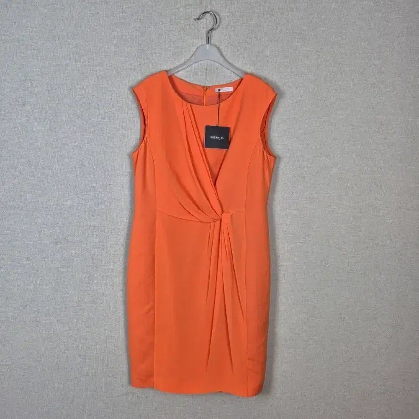 [BUNJANG] She's Made Orange Sleeveless Dress / (#77/택O새상품)쉬즈미스 오렌지 나시원피스