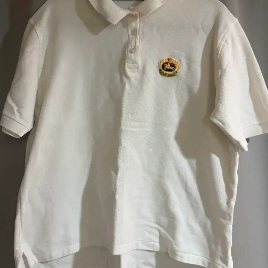[BUNJANG] Burberry White & Navy Polo Shirts Bundle / 버버리 화이트,네이비 카라티