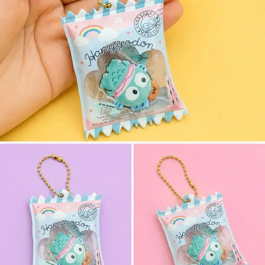 [BUNJANG] Sanrio Hangyodon Mini Packaging Keyring / 산리오 한교동 미니 포장지 키링 새상품