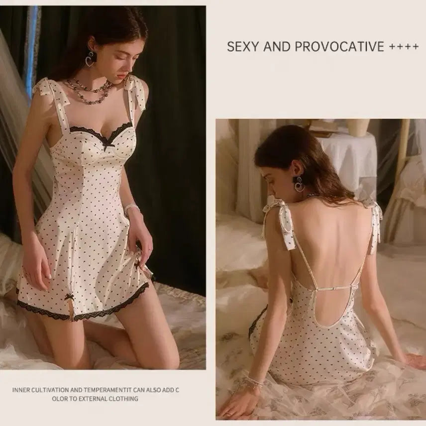 [BUNJANG] Women's Slip Dress with G-String / 여성 슬립 원피스