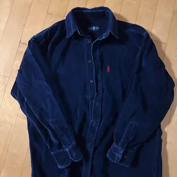 [BUNJANG] Polo Velvet Shirt / 폴로 벨벳 셔츠