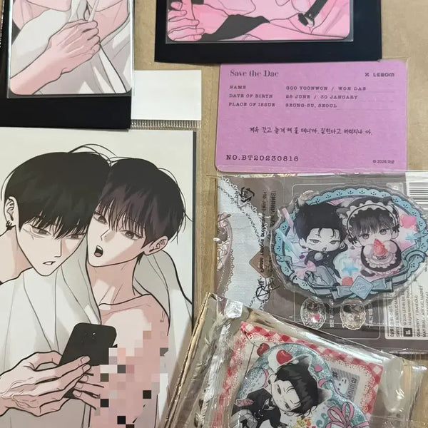 [BUNJANG] Lebom Salon de Lebom Monday's Savior Can Badge Magnet Bundle Set / Lebom 레봄 살롱 드 르봄 월요일의구원자 월구 특전 캔뱃지 마그넷