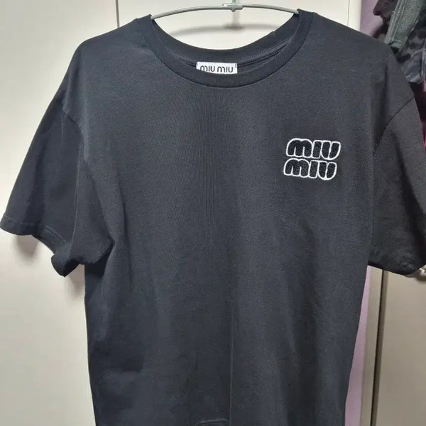 [BUNJANG] Miu Miu Logo T-Shirt / 미우미우 로고 티