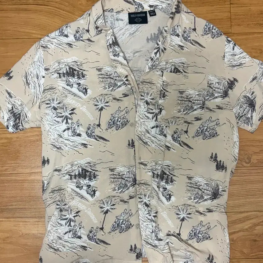 [BUNJANG] Harley-Davidson Hawaiian Shirt / 할리데이비슨 하와이안 셔츠