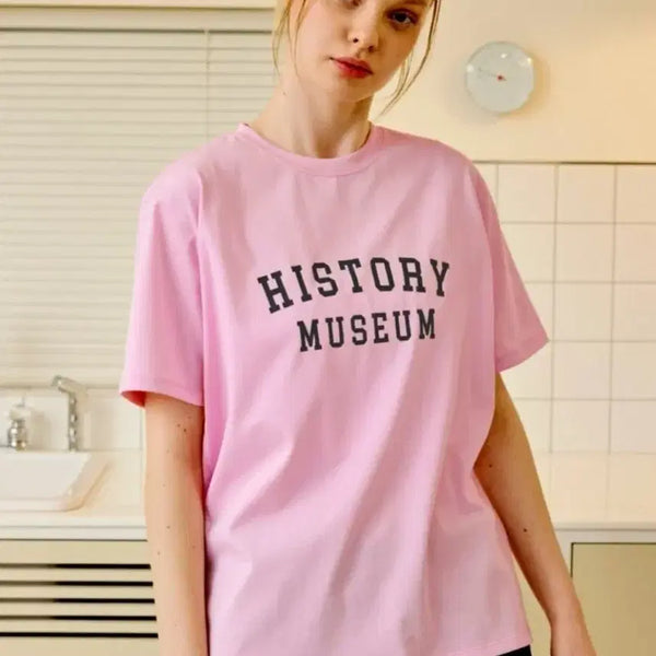[BUNJANG] General Idea Pink Short Sleeve T-Shirt Size S / 제너럴아이디어 핑크 반팔티 S