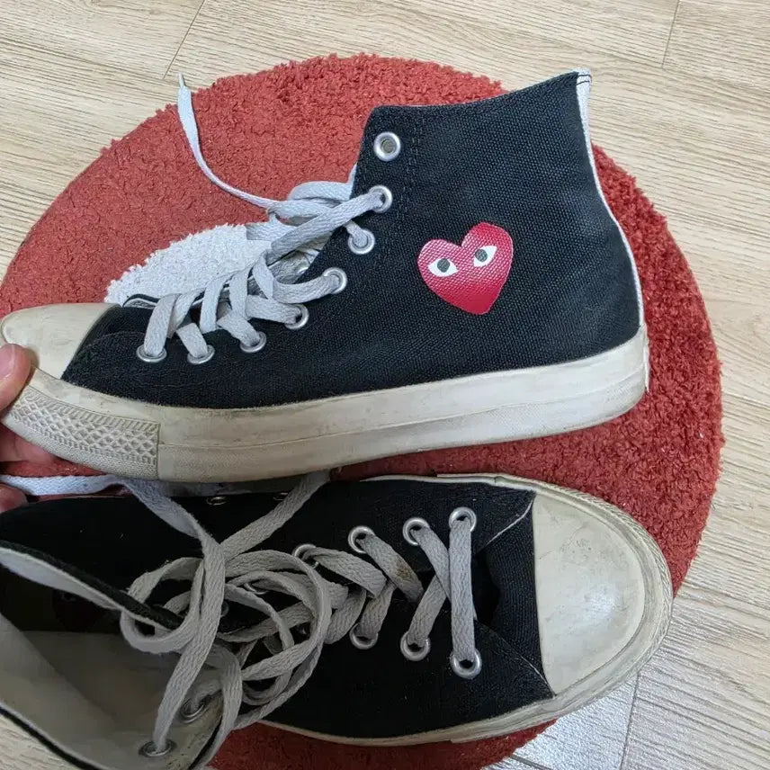 [BUNJANG] Comme des Garçons Converse High-Top (Archive Version) Size 255 / 꼼데가르송 컨버스 구버전 하이 255사이즈 팝니다