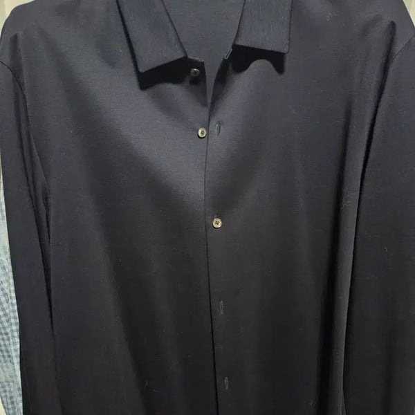 [BUNJANG] Time Homme Dark Navy Shirt / 타임옴므 다크네이비 셔츠