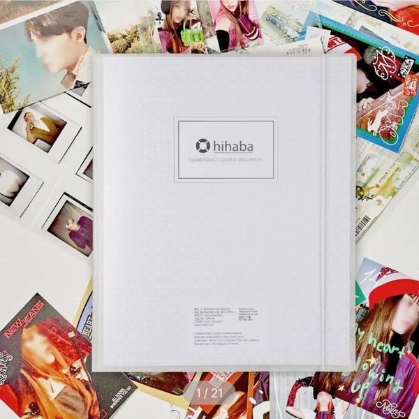 [BUNJANG] High Haba A4 Clear Pocket Cover 3-Ring D-Ring Binder / 하이하바 A4 클리어 포켓커버 투명 3공 D링 바인더