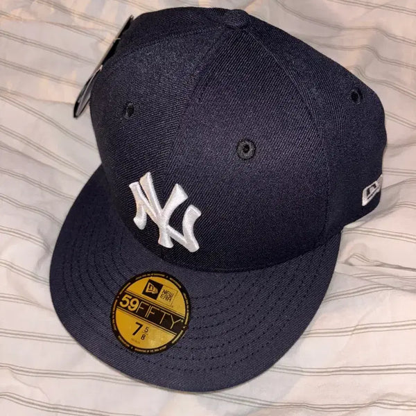 [BUNJANG] New Era 59FIFTY New York Yankees Navy Snapback Hat / 뉴에라 59FIFTY 뉴욕 양키즈 네이비 스냅백 모자 60.6