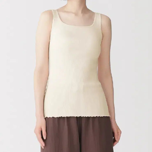 [BUNJANG] Muji Ribbed Seamless Bra Tank Top (Built-in Cups) / 무지 보드라운 리브 브라 탱크톱탑 캡내장나시 / 모리걸하구미무신사에이블리지그재그