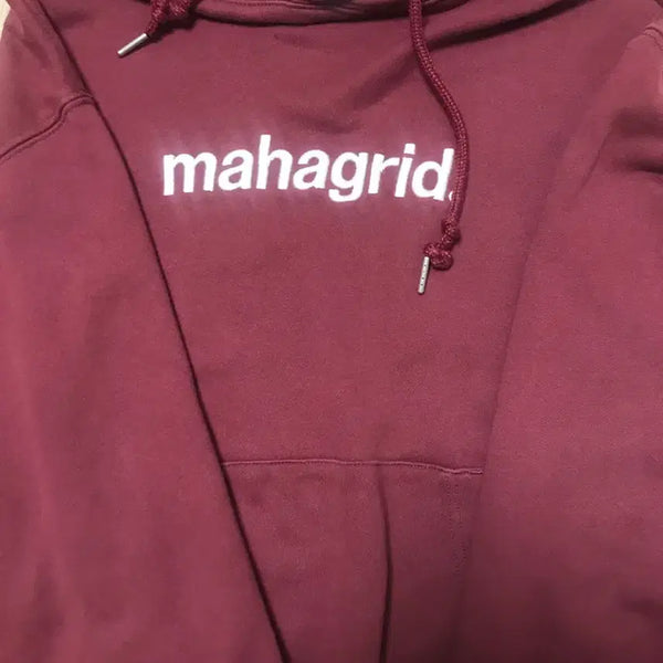 [BUNJANG] Mahagrid Burgundy Hoodie (Size S) / 마하그리드후드티 버건디!