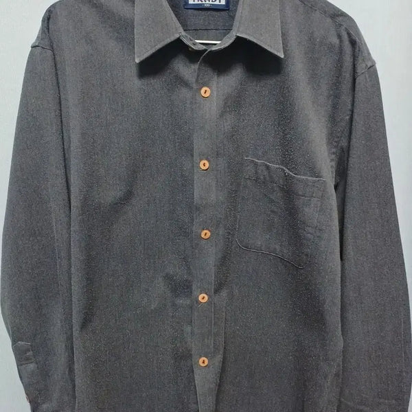 [BUNJANG] TRADY Men's Gray Button-Up Shirt (L) / 남자 남방(L)