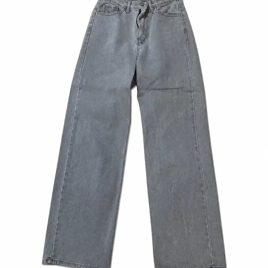 [BUNJANG] Black Up Gray Semi-Wide Pants / 블랙업 회색 세미와이드팬츠