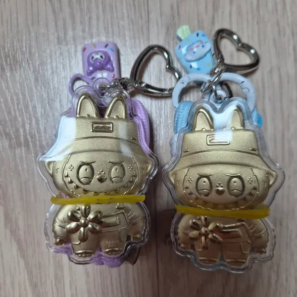 [BUNJANG] Gold Keyring Set (2 Types) / 골드 키링 2종 세트(새상품)