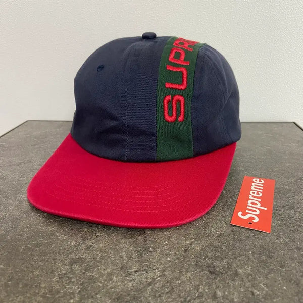 [BUNJANG] Supreme 6-Panel Stripe Logo Baseball Cap / (OS) 슈프림 6패널 볼캡 모자 구찌 스트라이프 로고