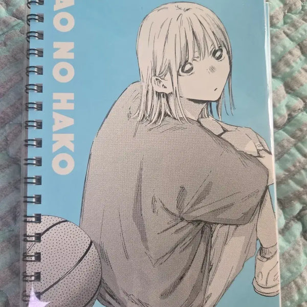 [BUNJANG] Blue Box Notebook and Sticky Notes Set / 푸른 상자 노트 및 떡메모지