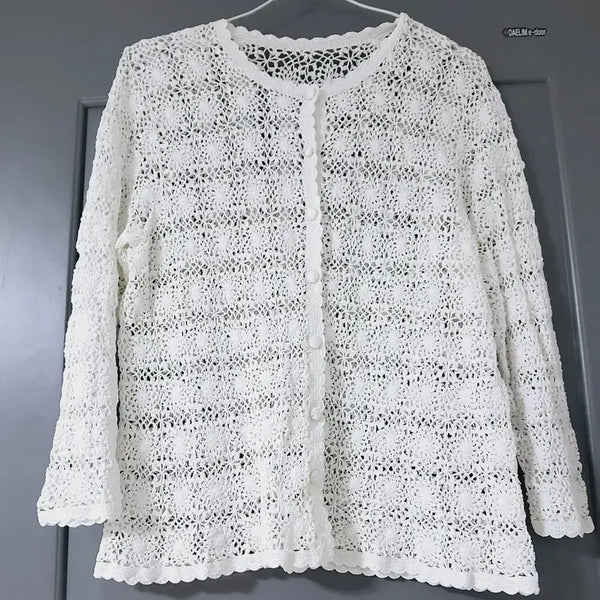 [BUNJANG] Handmade Crochet Cardigan / 크로쉐 손뜨개 가디건