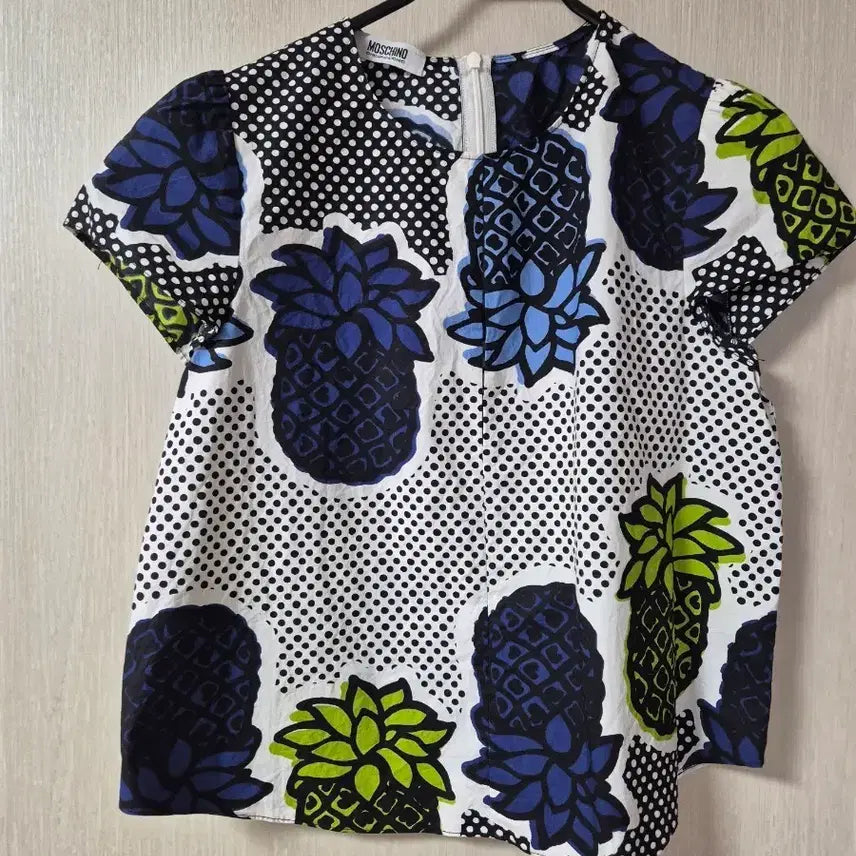 [BUNJANG] Moschino Pineapple Blouse / (정품) 모스키노 파인애플 블라우스