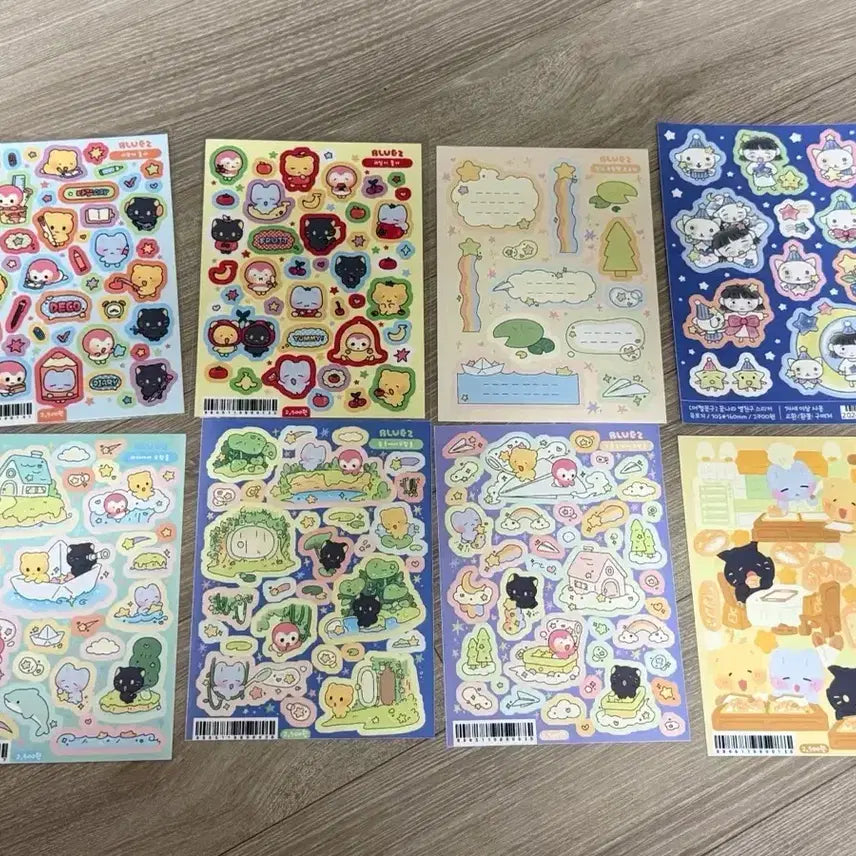 [BUNJANG] Blooming Sticker Bundle Set / 블루밍 어쩔 문구 외 씰스티커 일괄 판매