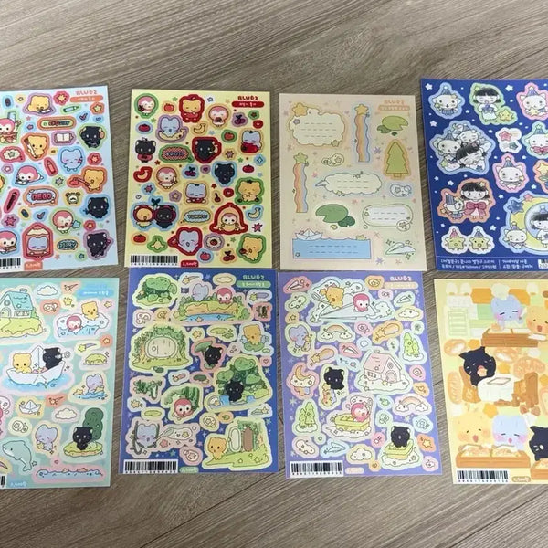 [BUNJANG] Blooming Sticker Bundle Set / 블루밍 어쩔 문구 외 씰스티커 일괄 판매