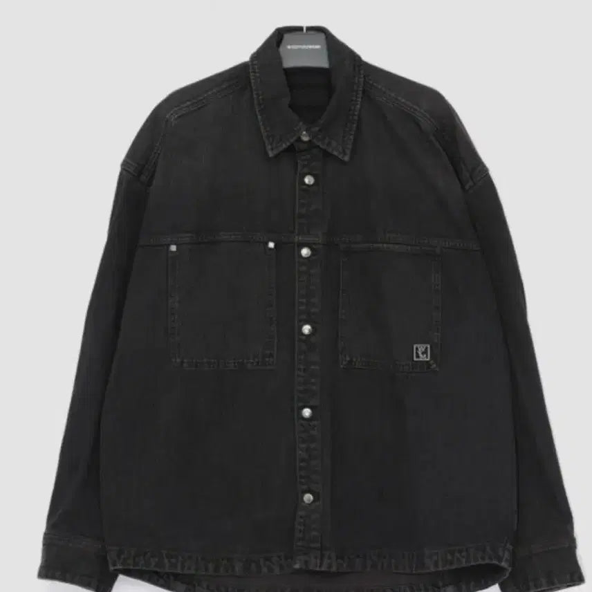 [BUNJANG] Wooyoungmi Pocket Detail Denim Shirt Black Size 48 / 우영미 포켓 디테일 데님 셔츠 48 사이즈 판매합니다