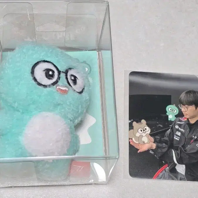 [BUNJANG] T1 Doran Dinosaur Other Friends Doll Keychain + Photocard / 만우절 도란 공룡 아더프렌즈 인형 키링 티원 + 포카