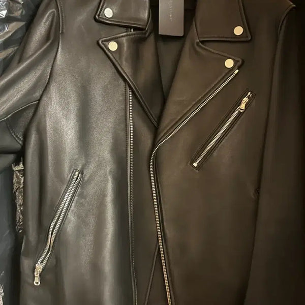 [BUNJANG] JILLSTUART NEW YORK Genuine Leather Jacket (Size M) / 질스튜어트 뉴욕 가죽자켓 M사이즈