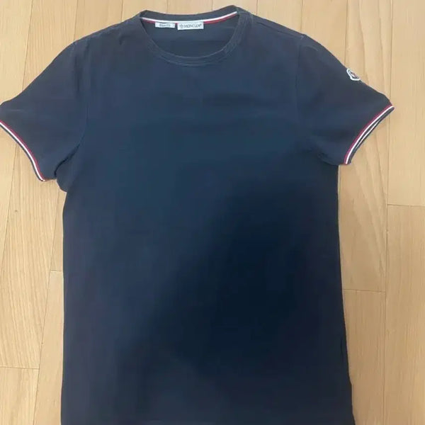 [BUNJANG] Moncler Slim Fit Short Sleeve T-Shirt Navy / 몽클레어 슬림핏반팔s