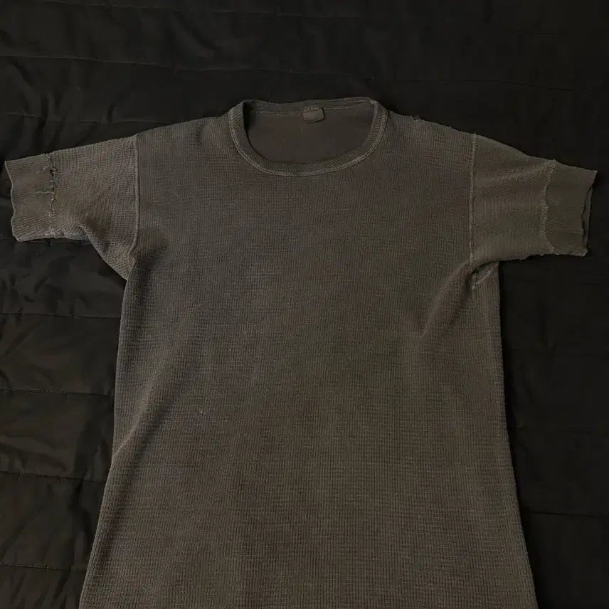 [BUNJANG] Vintage Honeycomb Thermal Short Sleeve T-Shirt / 빈티지 써멀 티셔츠 (숏슬리브)