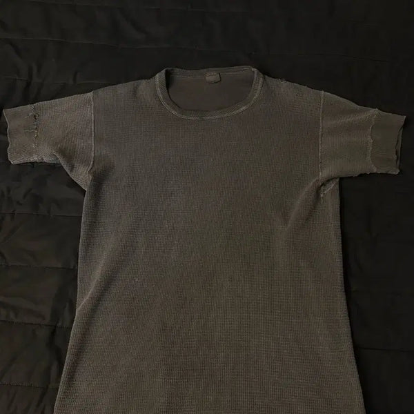[BUNJANG] Vintage Honeycomb Thermal Short Sleeve T-Shirt / 빈티지 써멀 티셔츠 (숏슬리브)