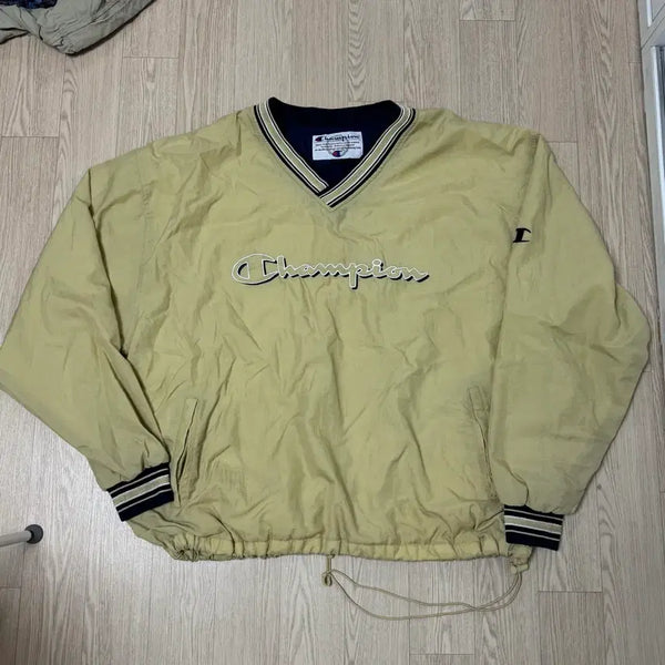 [BUNJANG] Champion Warm-Up Pullover Beige XXL / 챔피온 웜업 풀오버 베이지 XXL