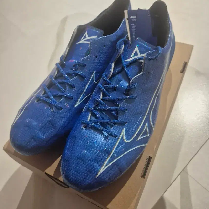 [BUNJANG] Mizuno Alpha Elite FG Football Boots 285 Blue / 미즈노 알파 엘리트 축구화 MG 285 새상품
