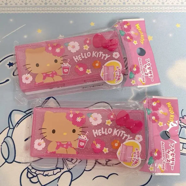 [BUNJANG] Sanrio Tanning Kitty Multi-Purpose Organizer Case / 산리오 태닝키티 면봉통 / 다용도정리함/수납통/휴대용정리함