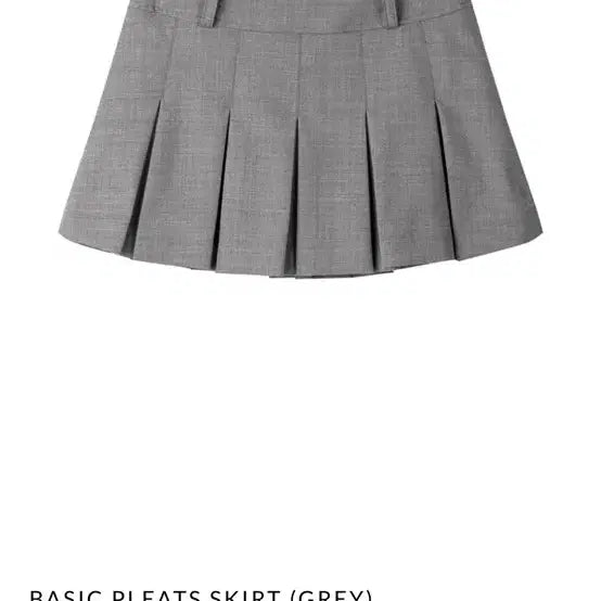 [BUNJANG] TheOhYou Basic Pleated Skirt Grey / 더오유 베이직 플리츠 스커트 그레이