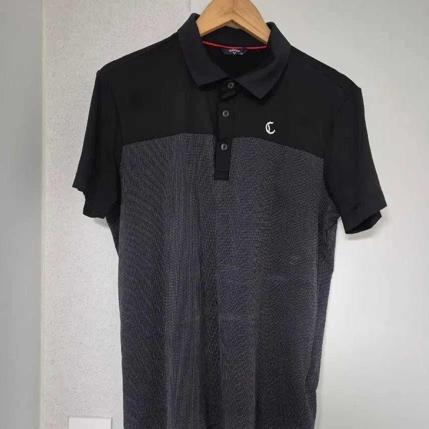 [BUNJANG] Callaway Black Short Sleeve Polo Shirt / 캘러웨이 블랙 반팔
