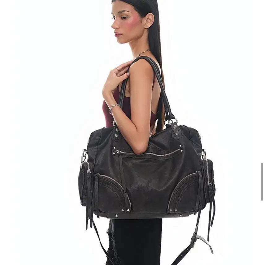 [BUNJANG] Blackpurple Shoulder Bag / 블랙퍼플 숄더백 (새상품)