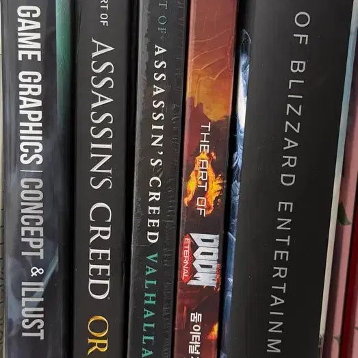 [BUNJANG] Blizzard The Game Graphics Art Book Bundle Set (5 Volumes) / (일괄) 게임 아트북 판매 어쌔신 둠 블리자드 더 게임 그래픽스
