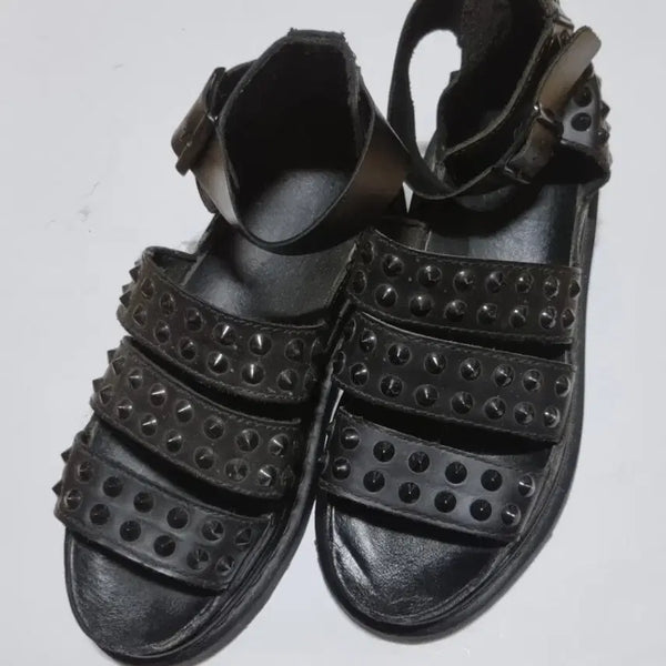 [BUNJANG] Dr. Martens Clarissa Studded Sandals Black UK6 / 닥터마틴 클라리사 스터드 샌들 블랙 UK6  칭찬은고래도춤추게